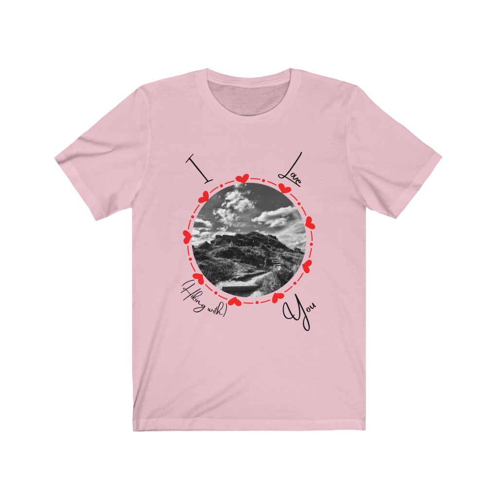 I Love (Hiking With) You Unisex Jersey Short Sleeve Tee - Image 5