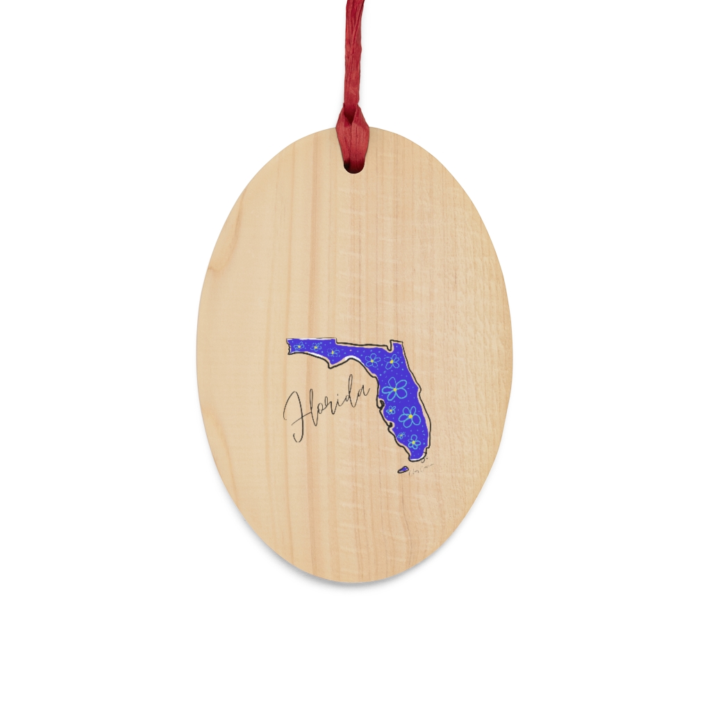 Florida Wooden Christmas Ornaments - Image 10