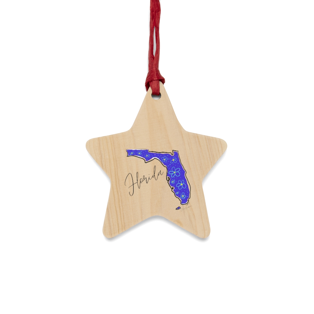 Florida Wooden Christmas Ornaments - Image 16