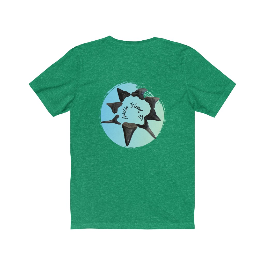 Amelia Island, Florida Shark Tooth Unisex Jersey Short Sleeve Tee - Image 10