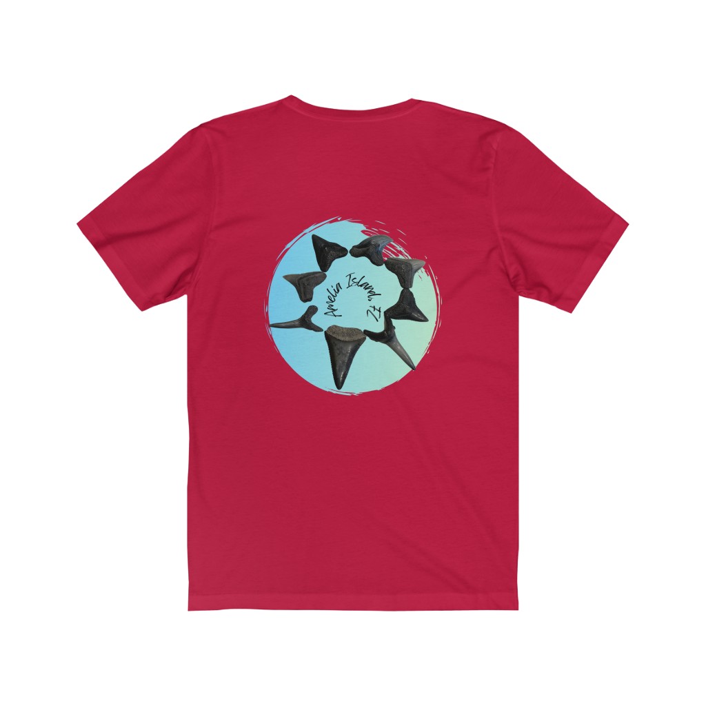 Amelia Island, Florida Shark Tooth Unisex Jersey Short Sleeve Tee - Image 16
