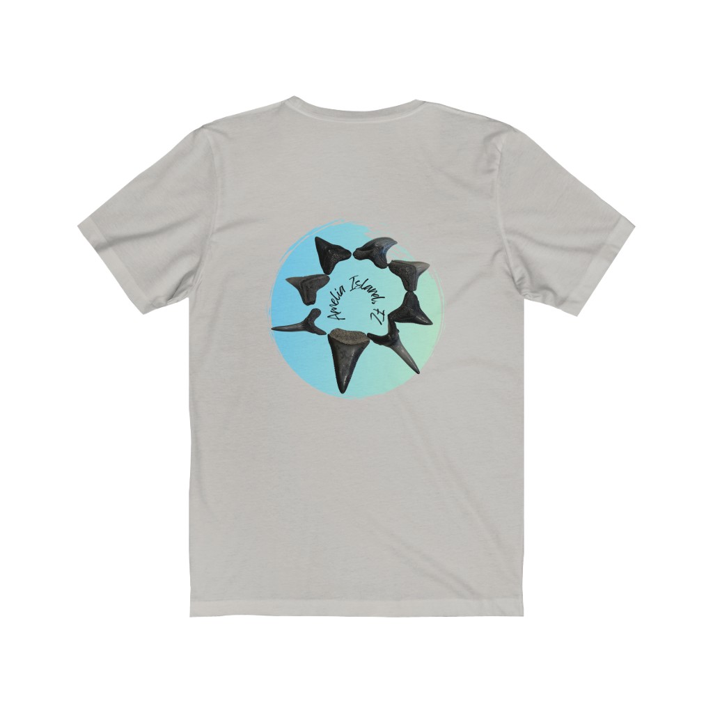 Amelia Island, Florida Shark Tooth Unisex Jersey Short Sleeve Tee - Image 6