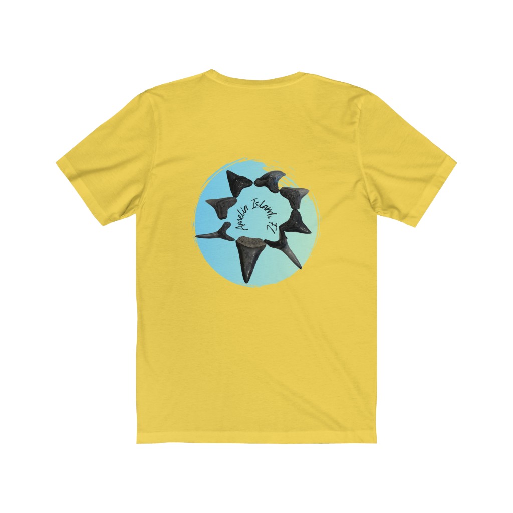 Amelia Island, Florida Shark Tooth Unisex Jersey Short Sleeve Tee - Image 8