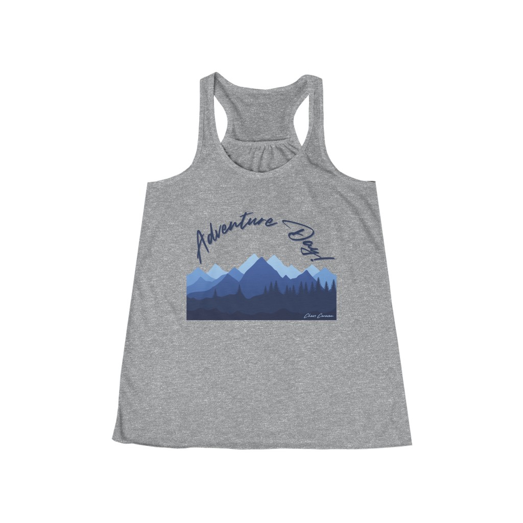 Adventure Tank | Womens Outdoor Tank | Mountain Shirt | Hiking Shirt | Women's Flowy Racerback Tank - Image 4