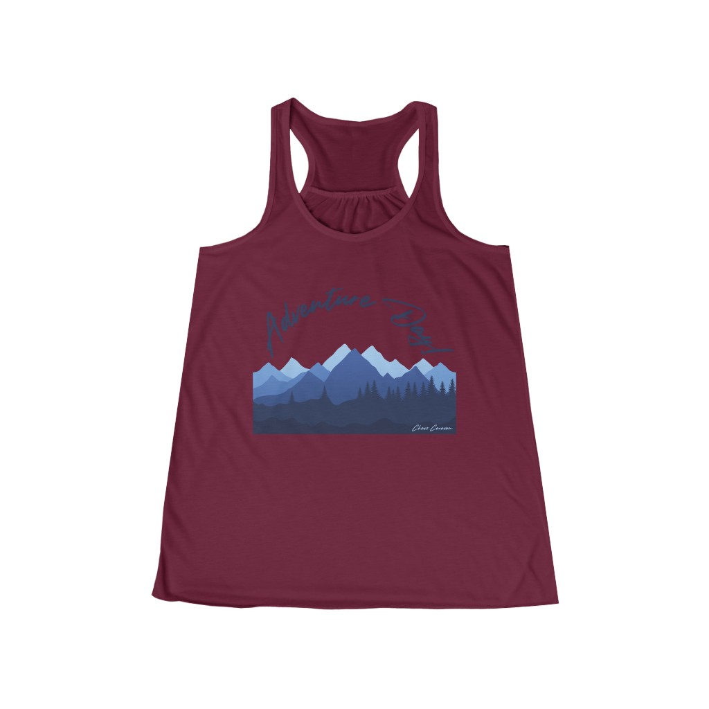 Adventure Tank | Womens Outdoor Tank | Mountain Shirt | Hiking Shirt | Women's Flowy Racerback Tank - Image 5