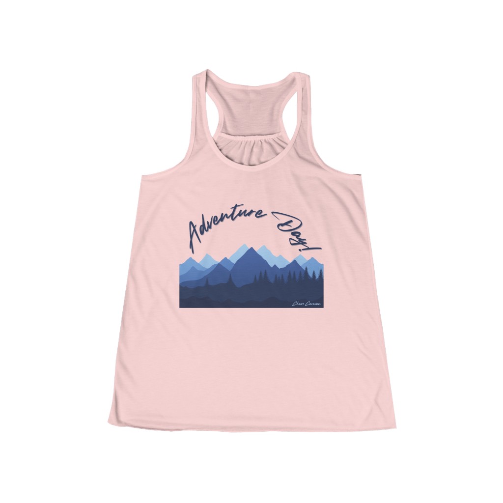 Adventure Tank | Womens Outdoor Tank | Mountain Shirt | Hiking Shirt | Women's Flowy Racerback Tank - Image 2