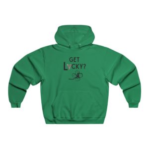 Get Lucky? Megalodon | Shamrock | Shark Tooth Hunting  St. Patrick’s Day Men's NUBLEND® Hooded Sweatshirt