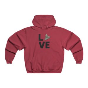 Megalodon Love Hoodie | Shark Tooth Hunter Shirt |   Men's NUBLEND® Hooded Sweatshirt