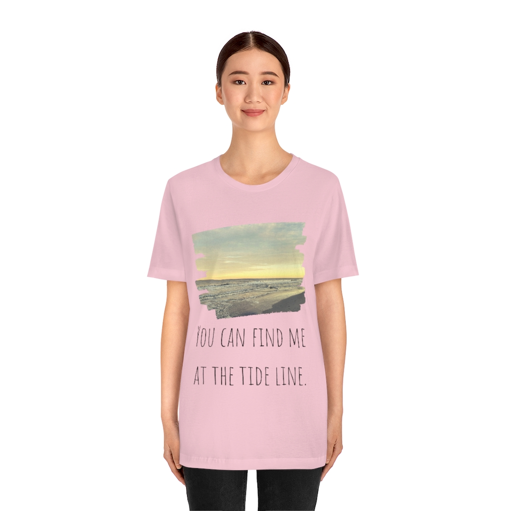 Beach Shirt | Tide Tee | Tideline | Find Me At the Beach | Vacation Shirt | Ocean Unisex Jersey Short Sleeve Tee - Image 17
