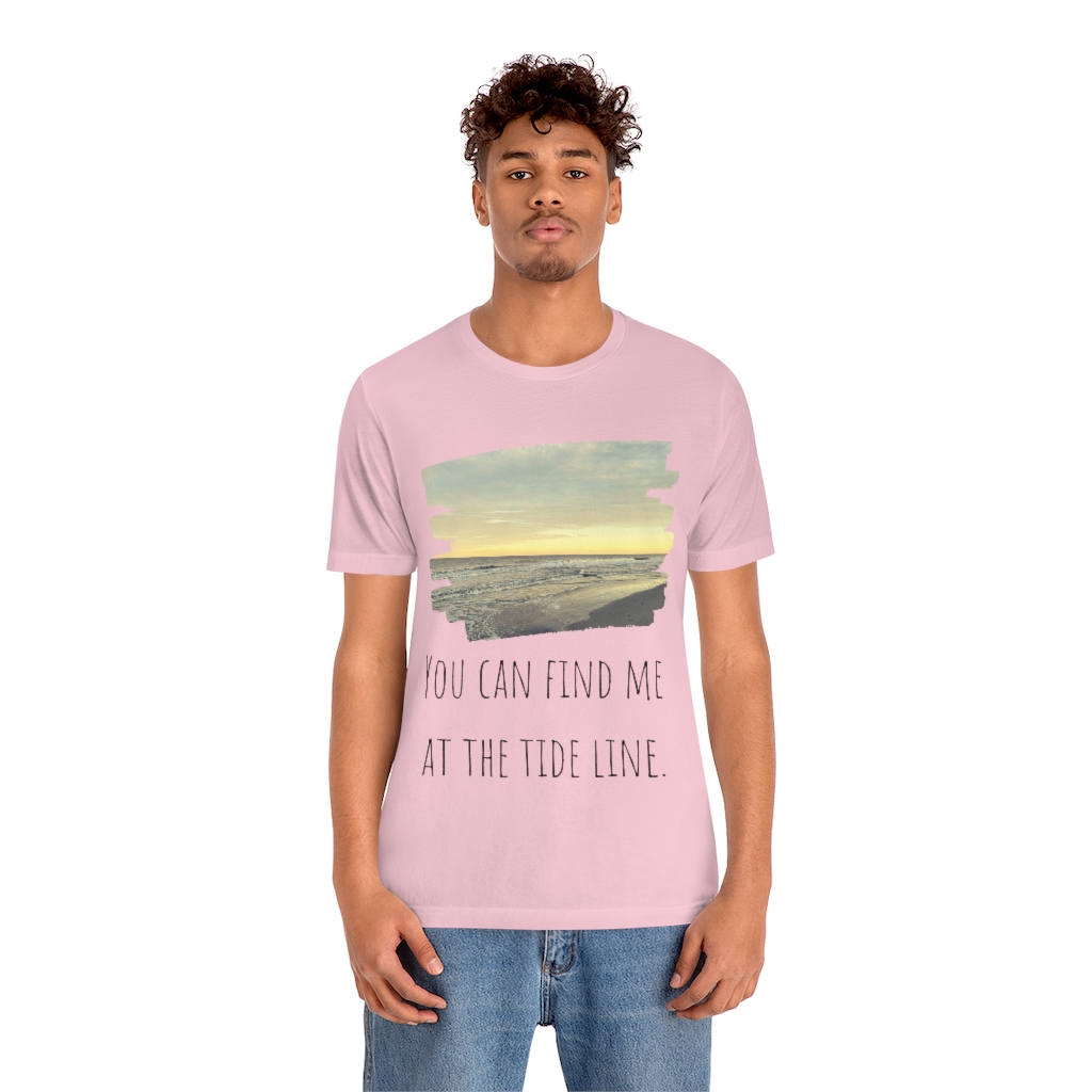 Beach Shirt | Tide Tee | Tideline | Find Me At the Beach | Vacation Shirt | Ocean Unisex Jersey Short Sleeve Tee - Image 18