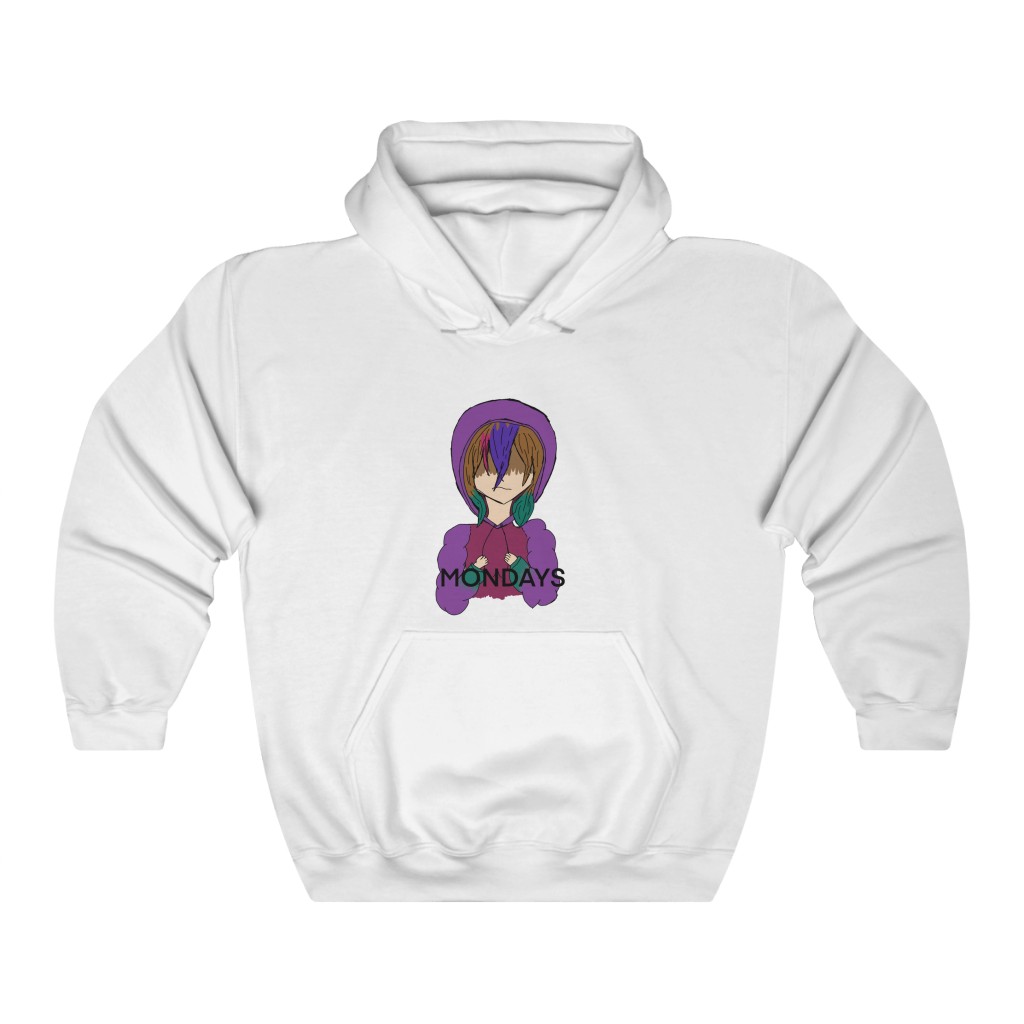 Mondays Anime Character | Anime Art | Hoodie Anime Character | Monday Shirt |  Unisex Heavy Blend™ Hooded Sweatshirt