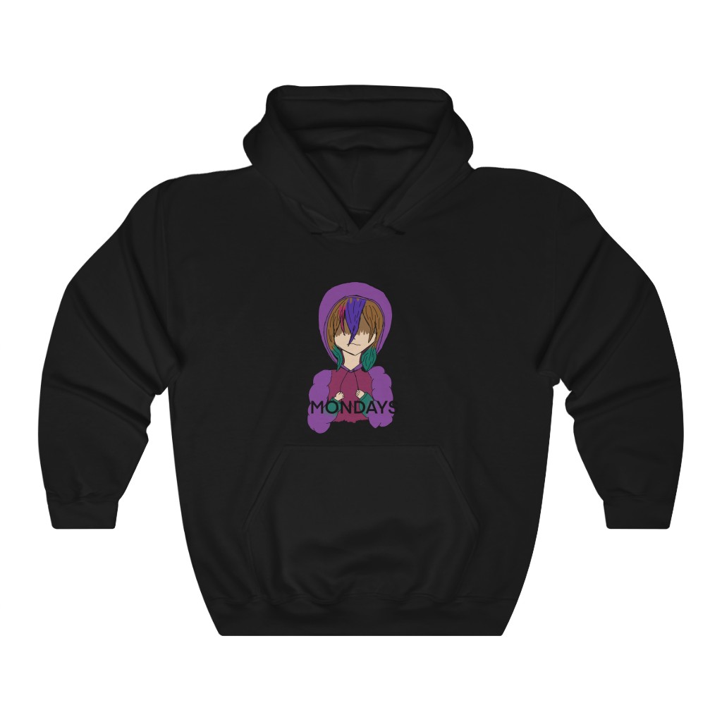 Mondays Anime Character | Anime Art | Hoodie Anime Character | Monday Shirt |  Unisex Heavy Blend™ Hooded Sweatshirt - Image 2