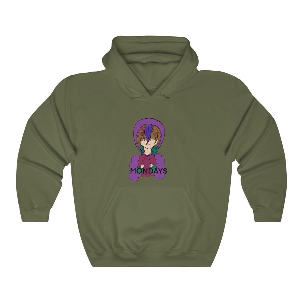 Mondays Anime Character | Anime Art | Hoodie Anime Character | Monday Shirt |  Unisex Heavy Blend™ Hooded Sweatshirt - Image 4