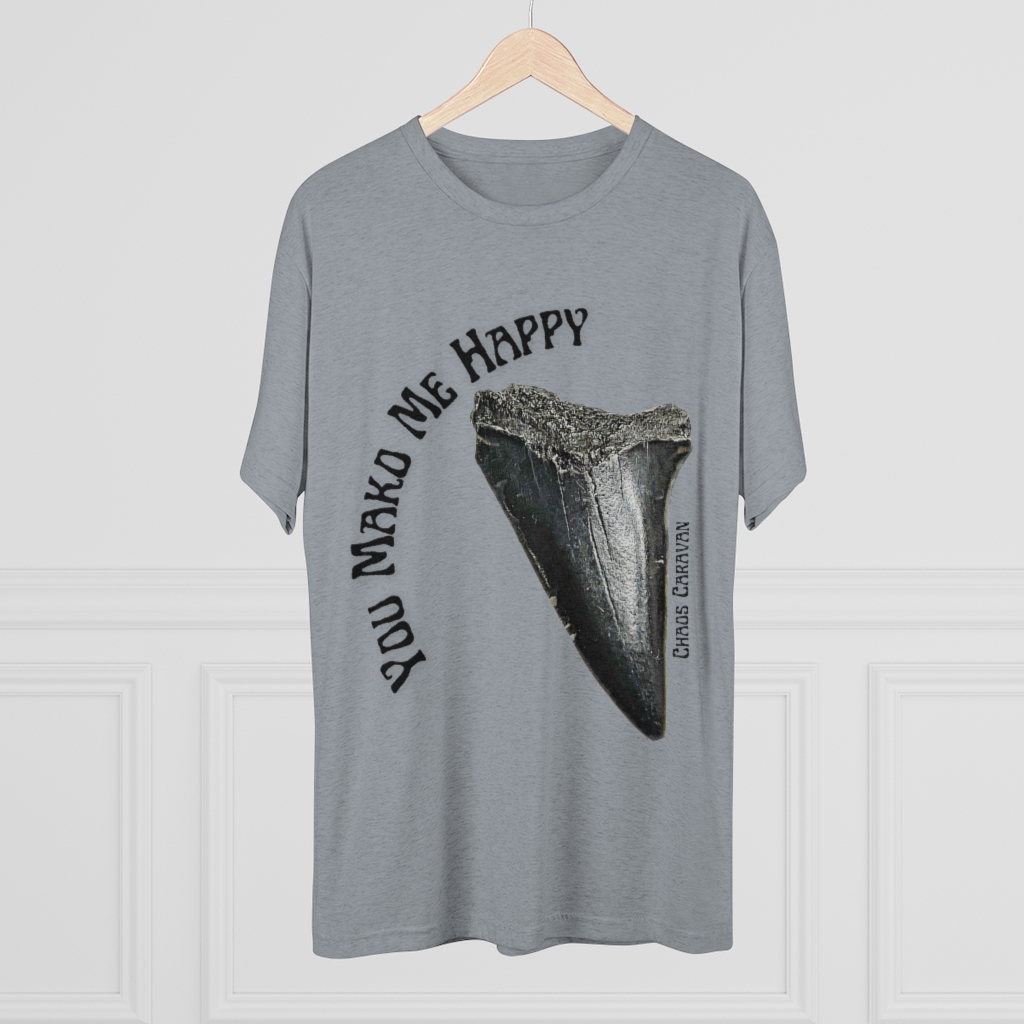 Mako Shark Tooth Shirt | Shark Tooth Hunter Tee | Fossil Shirt | Unisex Tri-Blend Crew Tee - Image 15