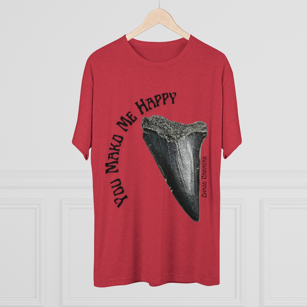 Mako Shark Tooth Shirt | Shark Tooth Hunter Tee | Fossil Shirt | Unisex Tri-Blend Crew Tee - Image 18