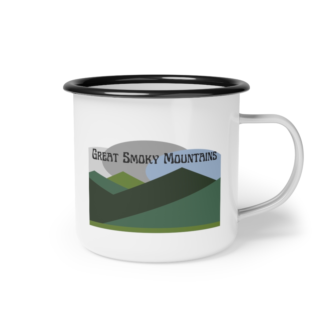 Great Smoky Mountains Enamel Camp Cup | Smoky Mountains Mug - Image 3