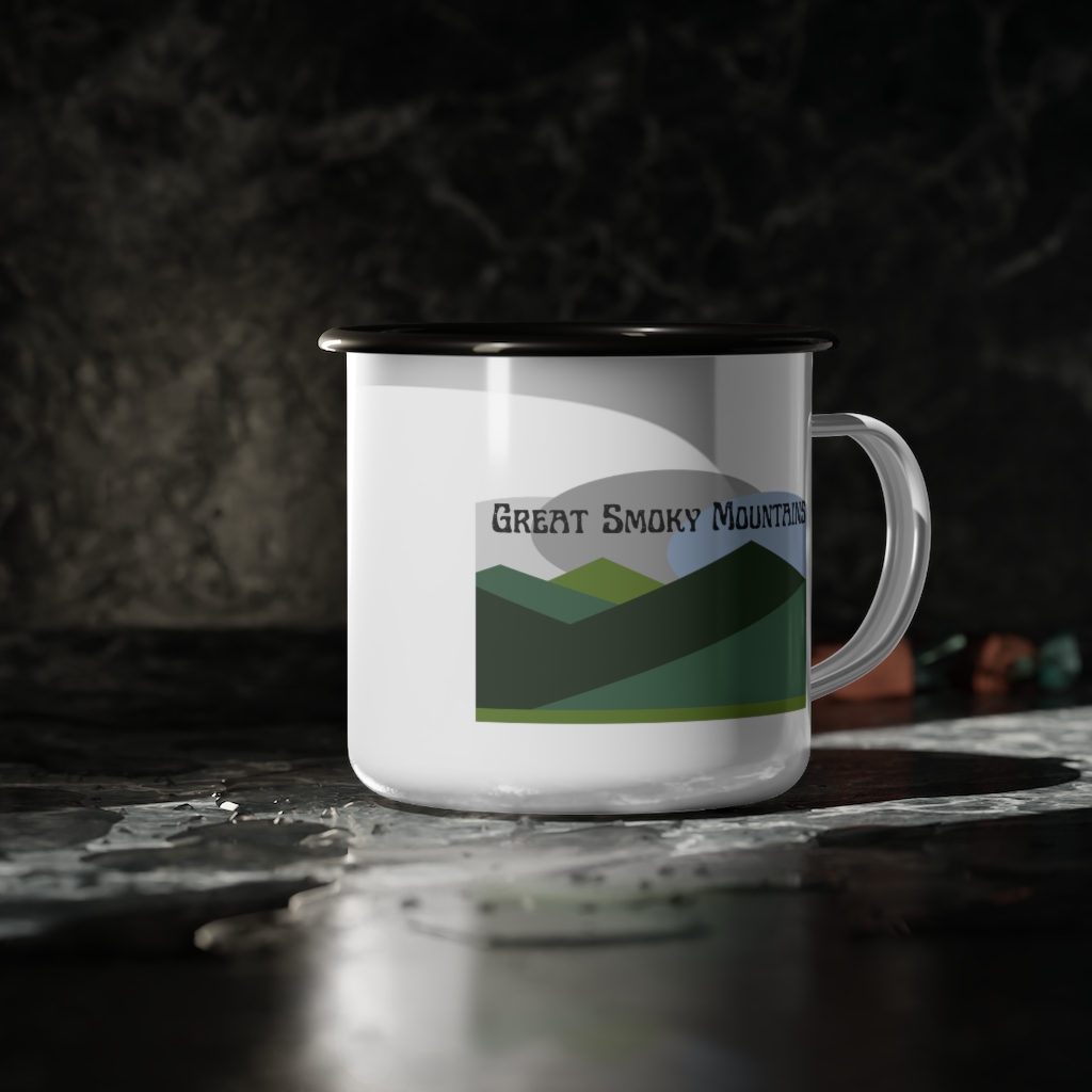 Great Smoky Mountains Enamel Camp Cup | Smoky Mountains Mug - Image 4