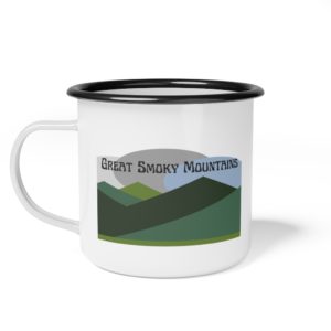 Great Smoky Mountains Enamel Camp Cup | Smoky Mountains Mug