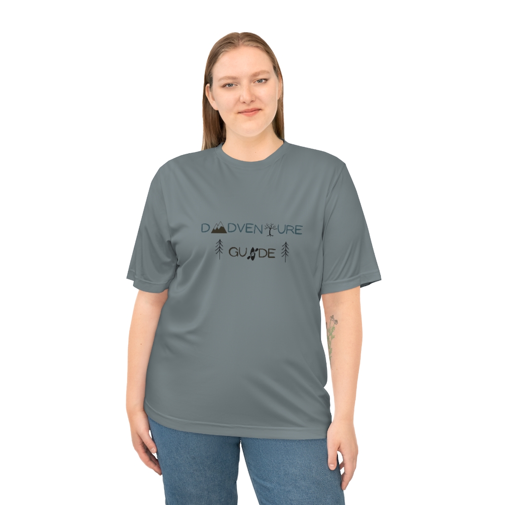 Dadventure Guide Performance Shirt | Dad T-shirt | Funny Dad Shirt | Father Unisex Zone Performance T-shirt - Image 5