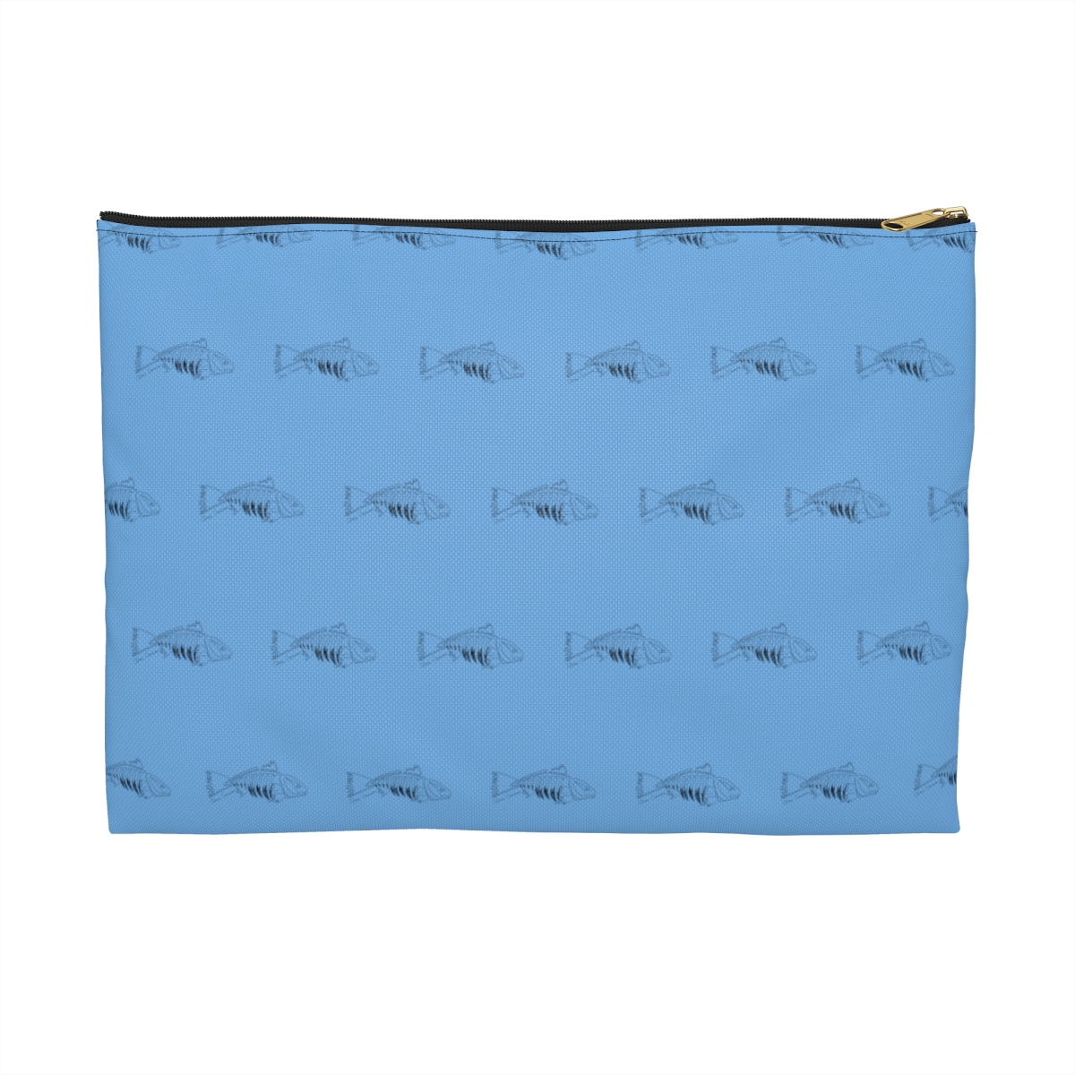 Redfish Skeleton Drawing Accessory Pouch | Redfish Bag | Gift for Outdoors Enthusiast | Ocean Lovers Bag