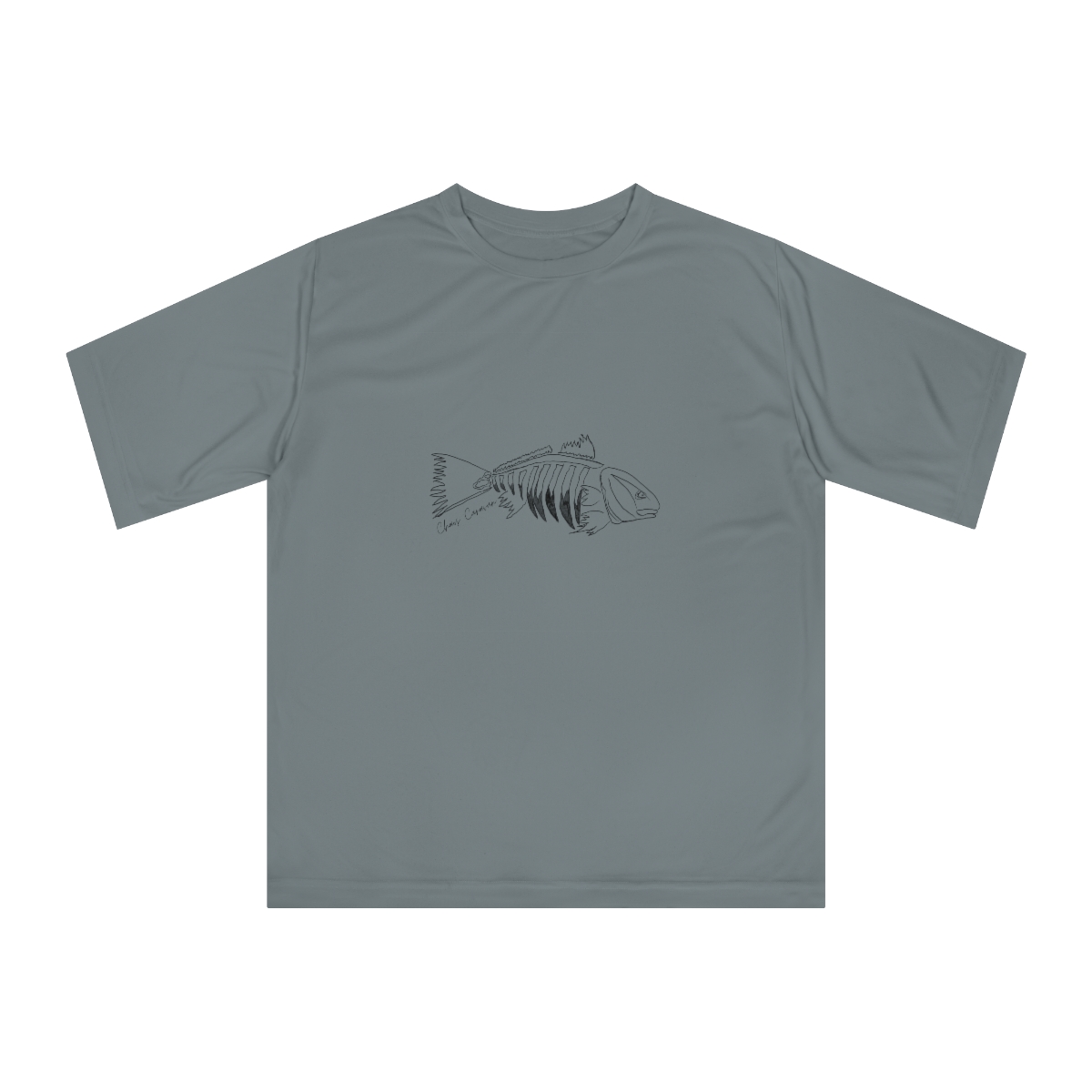 Redfish Skeleton Unisex Zone Performance T-shirt - Image 4