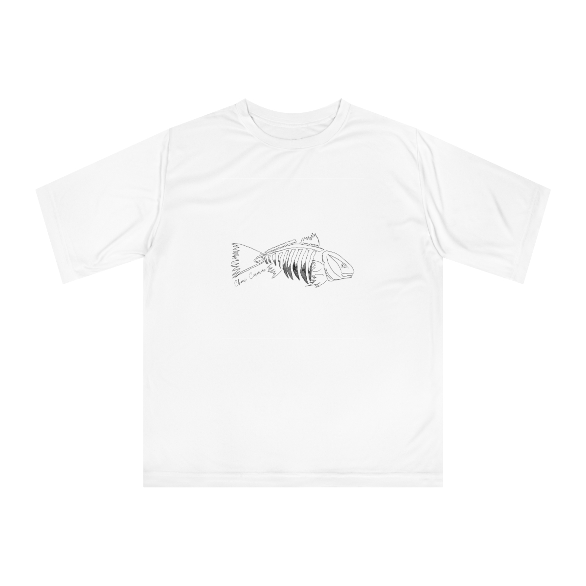 Redfish Skeleton Unisex Zone Performance T-shirt