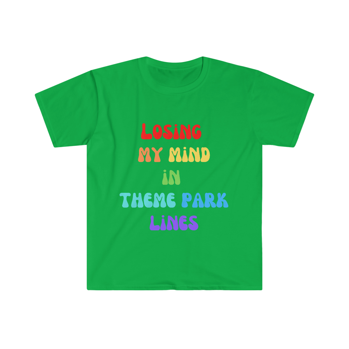 Theme Park Tee | Standing in Line Tee | Group Theme Park Unisex Softstyle T-Shirt | - Image 8