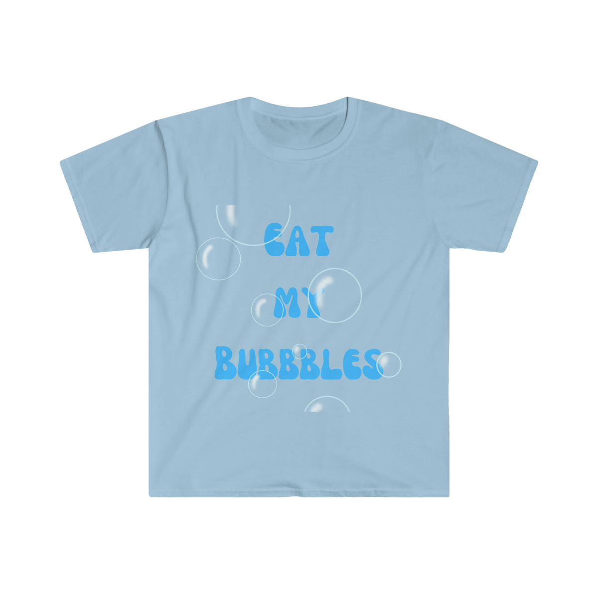 Eat My Bubbles Swimmer T—shirt | Swim Racing T-shirt | Swim Club | Swim Team Unisex Softstyle T-Shirt - Image 5