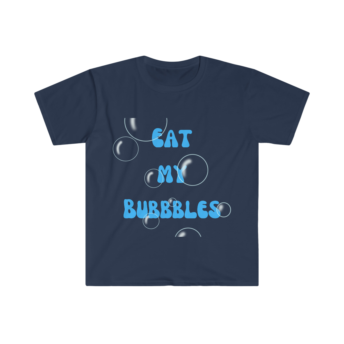 Eat My Bubbles Swimmer T—shirt | Swim Racing T-shirt | Swim Club | Swim Team Unisex Softstyle T-Shirt - Image 7