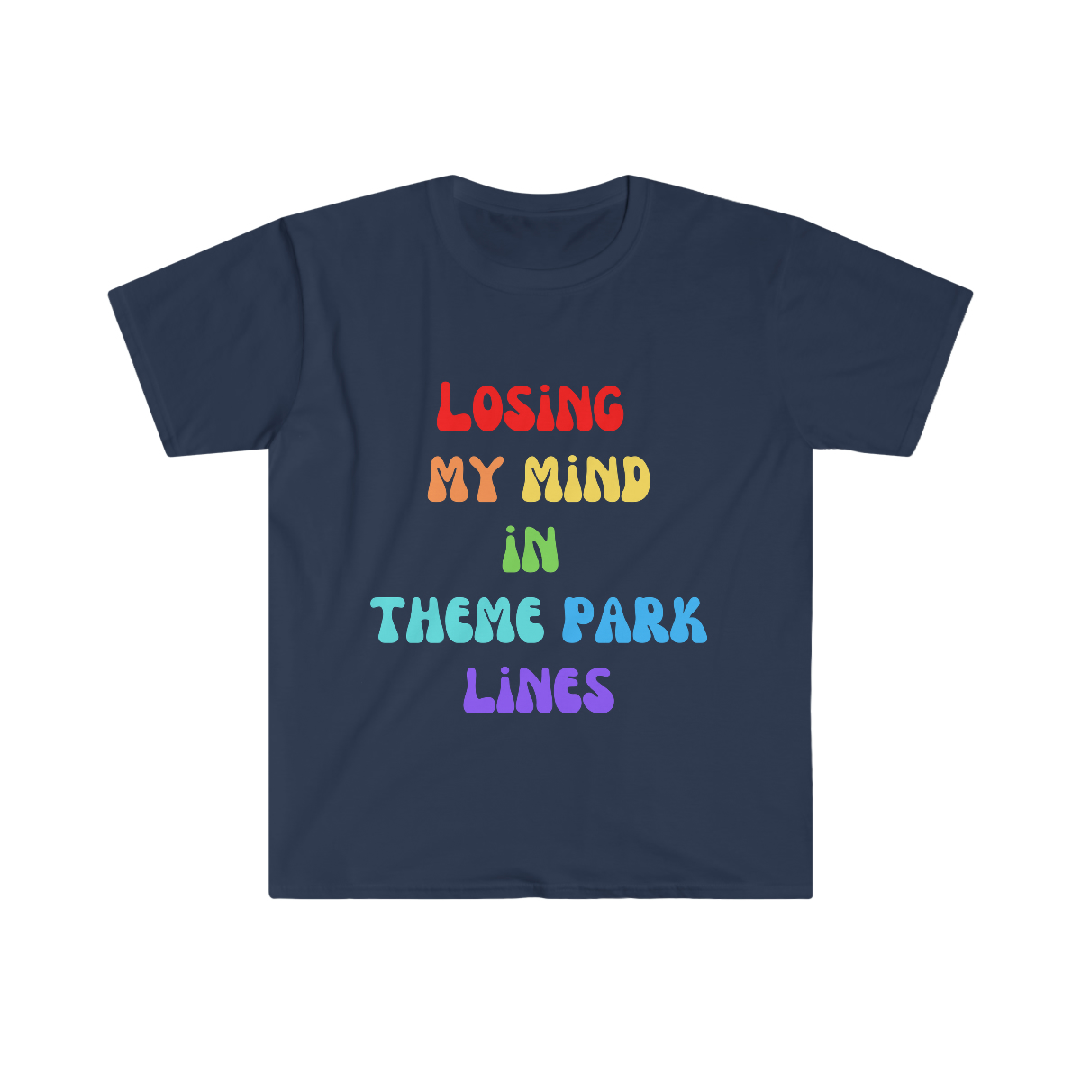 Theme Park Tee | Standing in Line Tee | Group Theme Park Unisex Softstyle T-Shirt | - Image 11