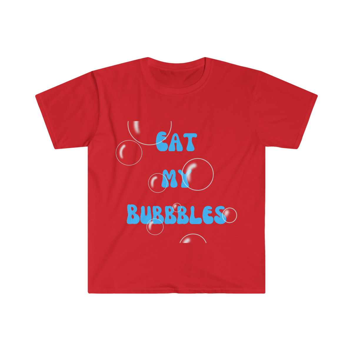 Eat My Bubbles Swimmer T—shirt | Swim Racing T-shirt | Swim Club | Swim Team Unisex Softstyle T-Shirt - Image 9