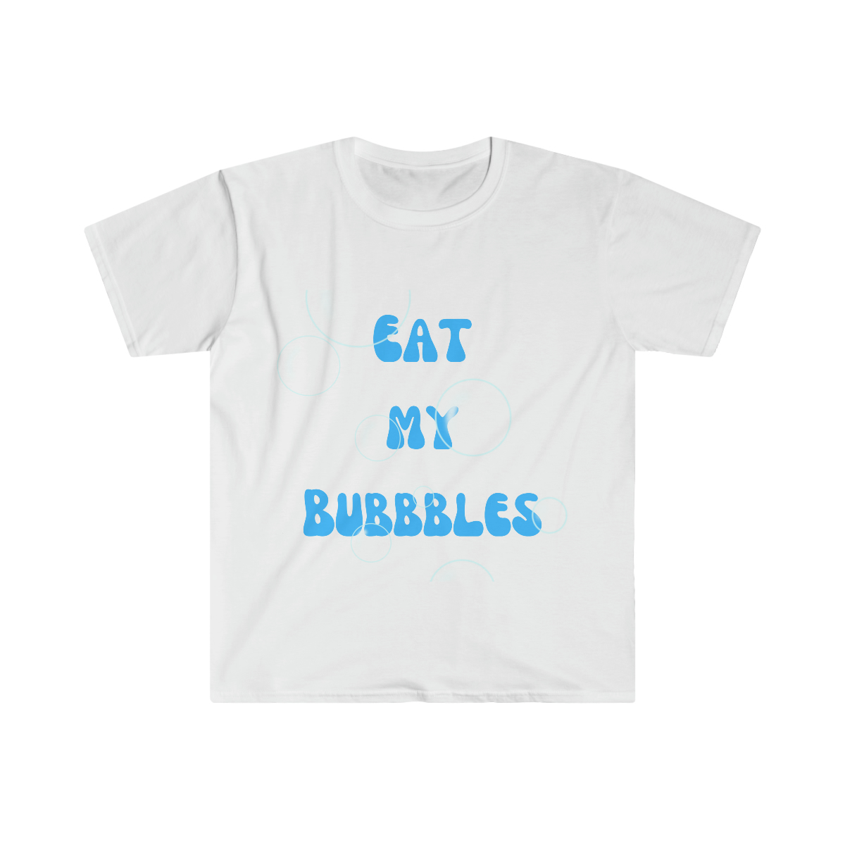 Eat My Bubbles Swimmer T—shirt | Swim Racing T-shirt | Swim Club | Swim Team Unisex Softstyle T-Shirt - Image 2
