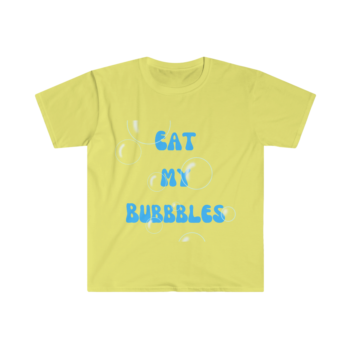 Eat My Bubbles Swimmer T—shirt | Swim Racing T-shirt | Swim Club | Swim Team Unisex Softstyle T-Shirt - Image 4