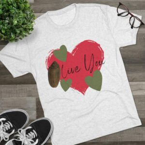 Olive You Seashell Tee | Olive Seashell T-shirt | Funny Valentines Day Shirt | Beach/Ocean Shirt | Unisex Tri-Blend Crew Tee