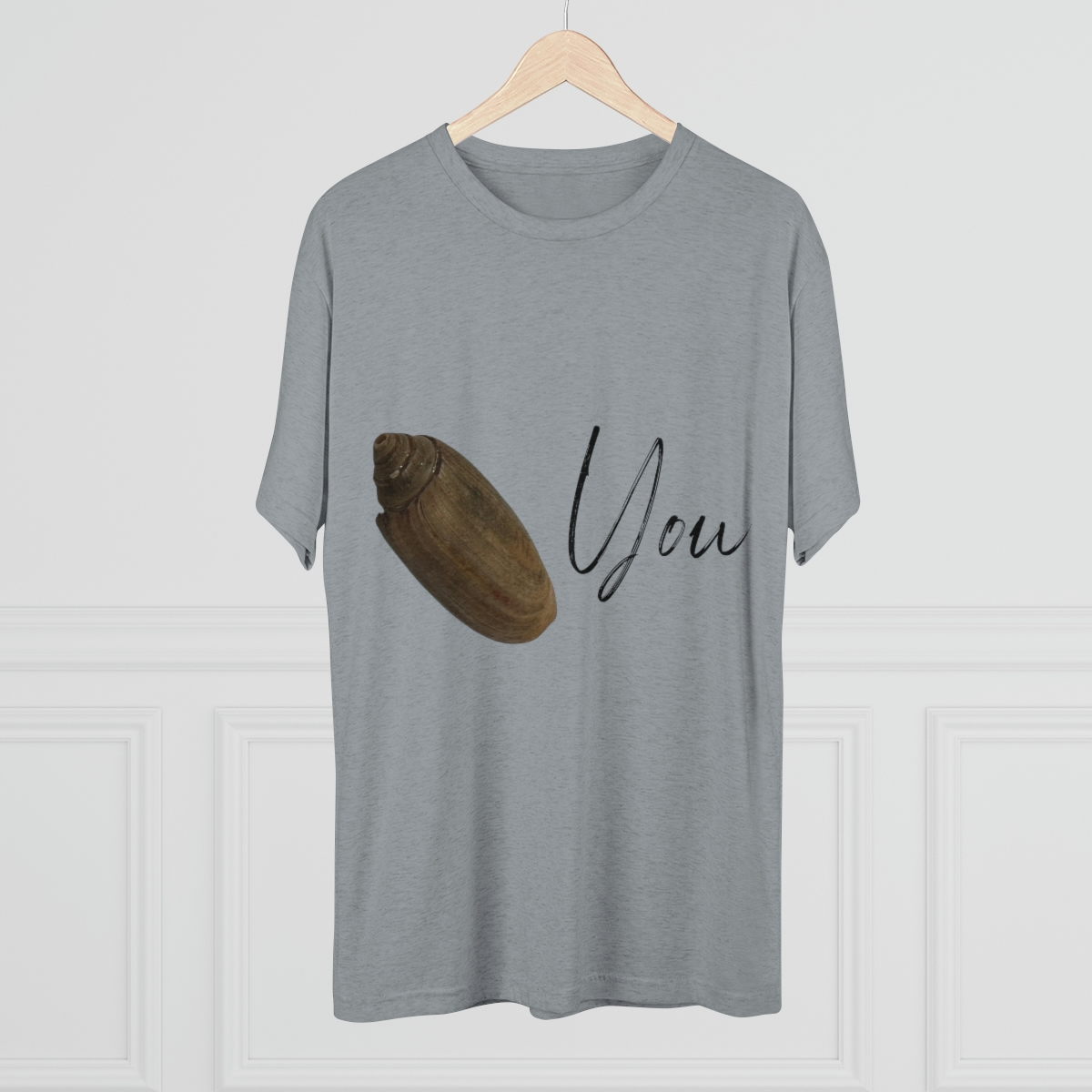 Olive You Seashell Tee | Olive Shell T-shirt | Valentine’s Day Shirt | Seashell I Love You Shirt | Funny Seashell Shirt | Unisex Tri-Blend Crew Tee - Image 12