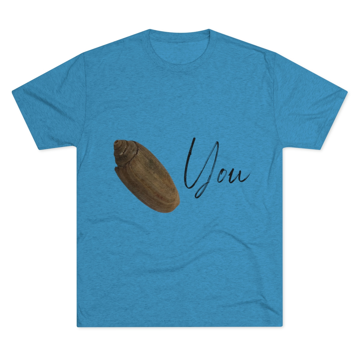 Olive You Seashell Tee | Olive Shell T-shirt | Valentine’s Day Shirt | Seashell I Love You Shirt | Funny Seashell Shirt | Unisex Tri-Blend Crew Tee - Image 7