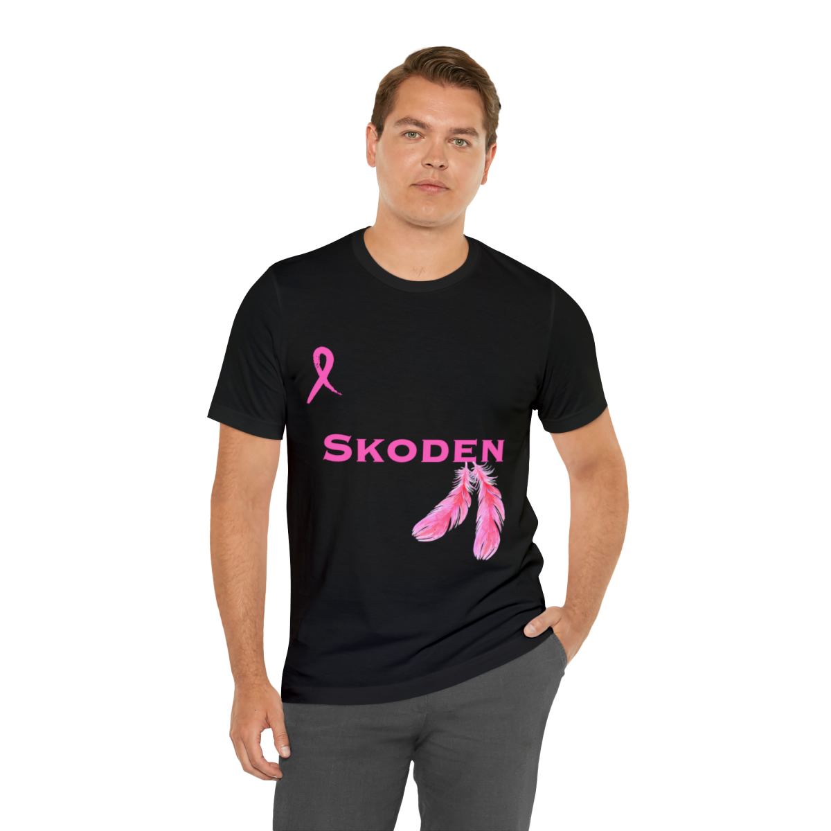 Saundra’s Revenge | Skoden | Breast Cancer Awareness Unisex Jersey Short Sleeve Tee - Image 7