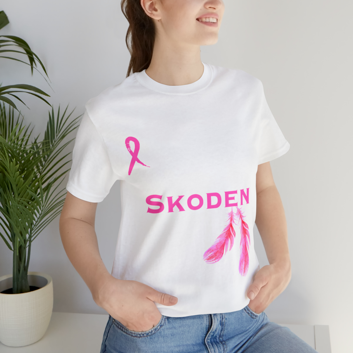 Saundra’s Revenge | Skoden | Breast Cancer Awareness Unisex Jersey Short Sleeve Tee - Image 22