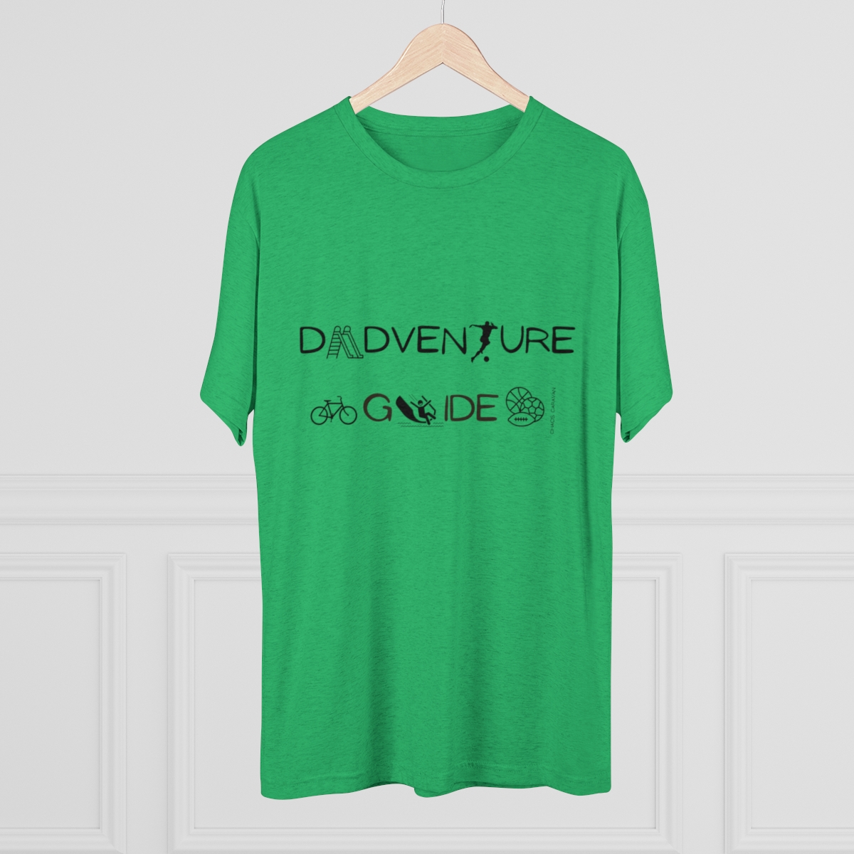 Dadventure Guide: Parks Edition Tri-Blend Crew Tee - Image 4