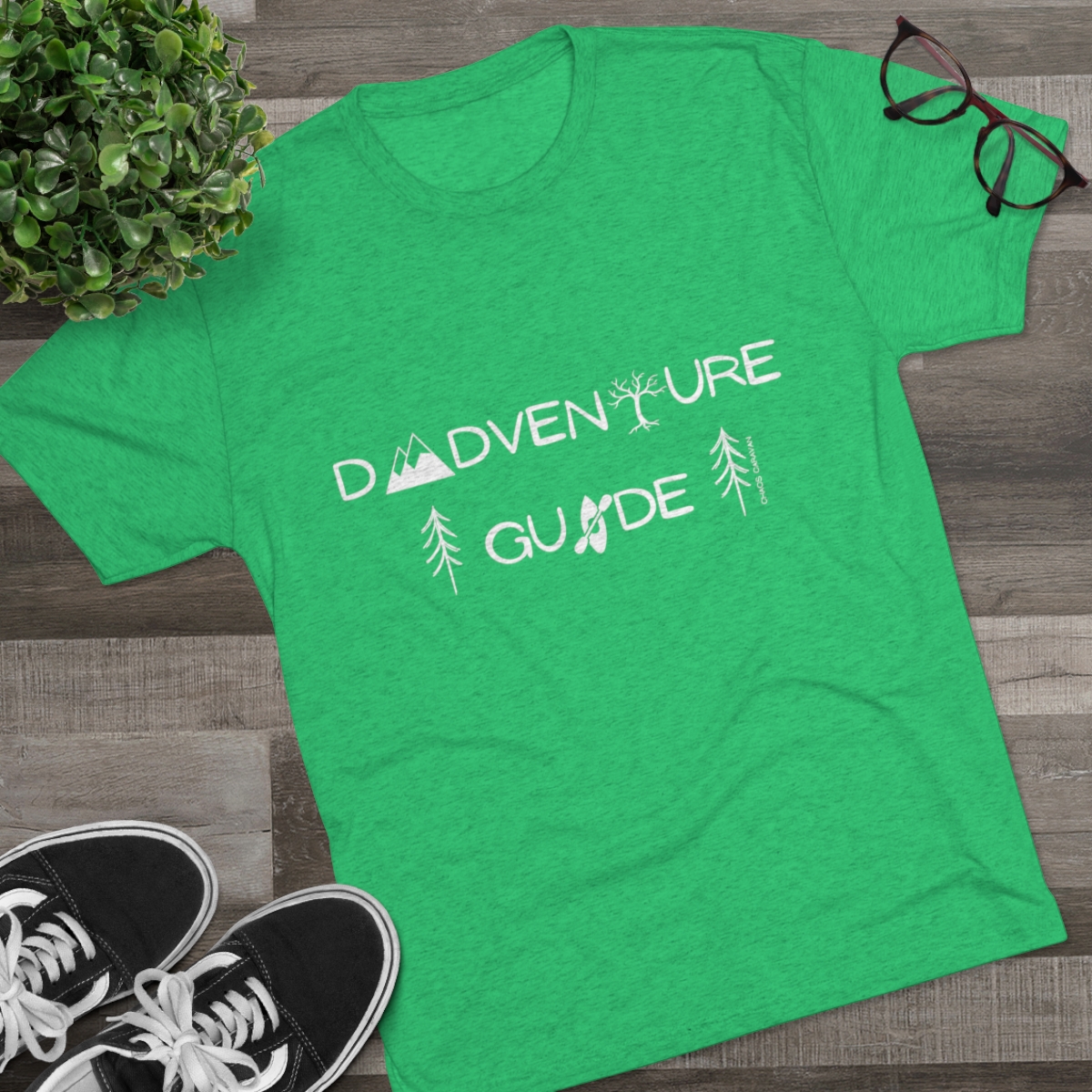 Dadventure Guide Tee | Dad Adventure Tee | Dad Gift | Father Tri-Blend Crew Tee - Image 19