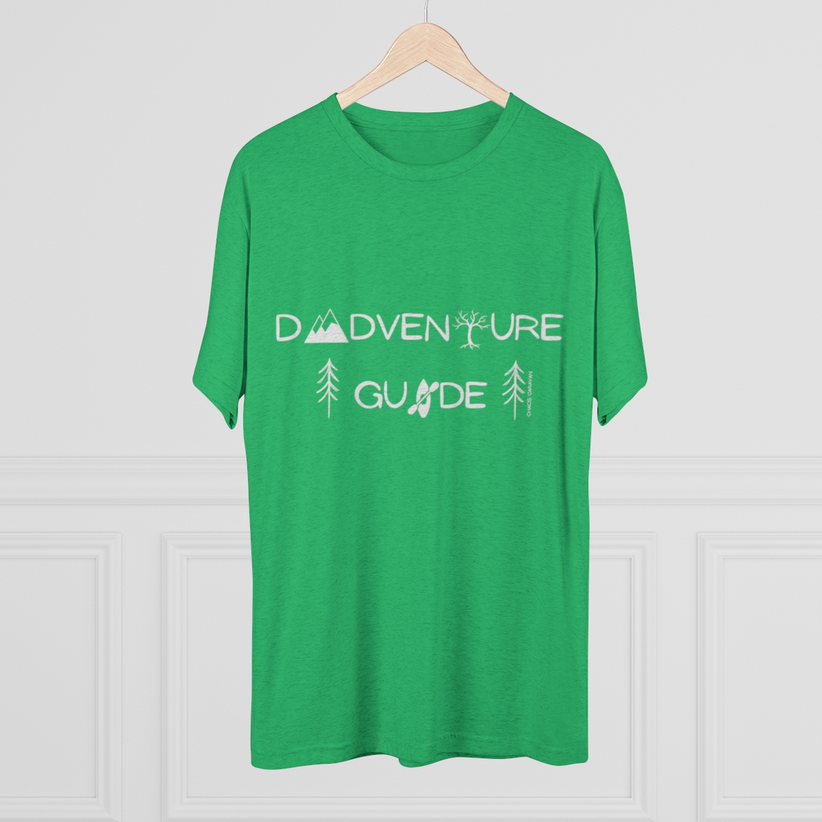 Dadventure Guide Tee | Dad Adventure Tee | Dad Gift | Father Tri-Blend Crew Tee - Image 20