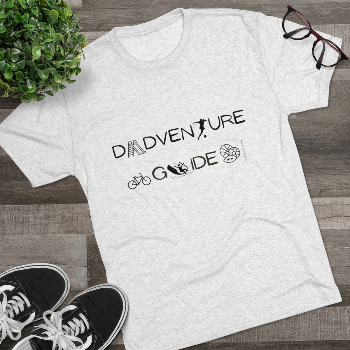 Dadventure Guide: Parks Edition Tri-Blend Crew Tee - Image 7
