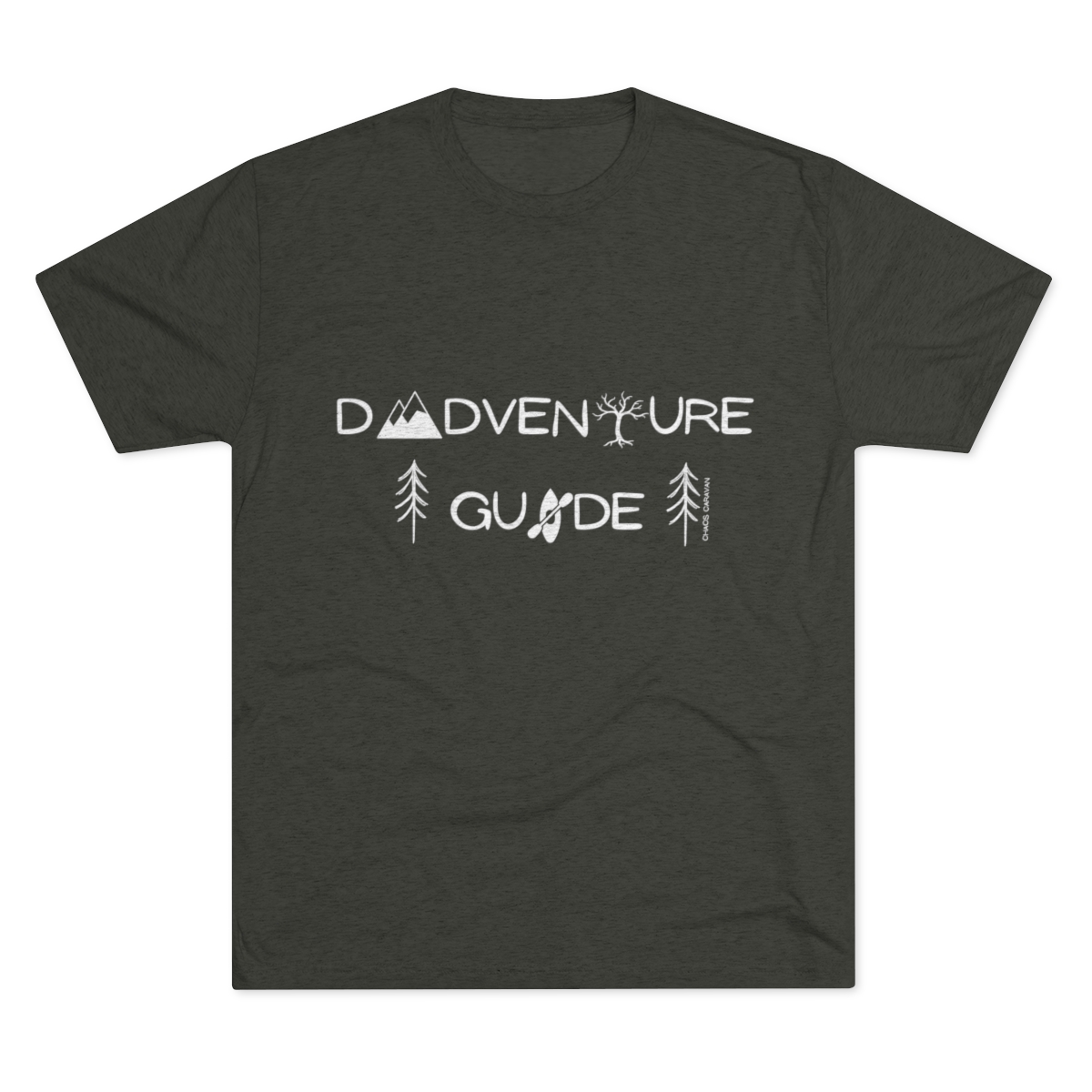 Dadventure Guide Tee | Dad Adventure Tee | Dad Gift | Father Tri-Blend Crew Tee - Image 9