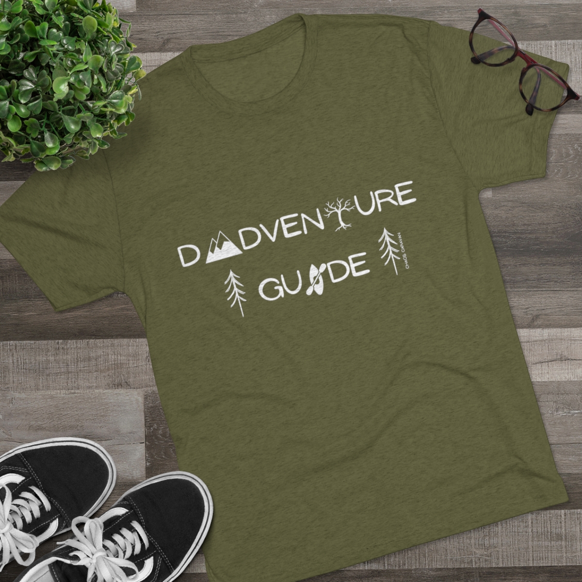 Dadventure Guide Tee | Dad Adventure Tee | Dad Gift | Father Tri-Blend Crew Tee - Image 15