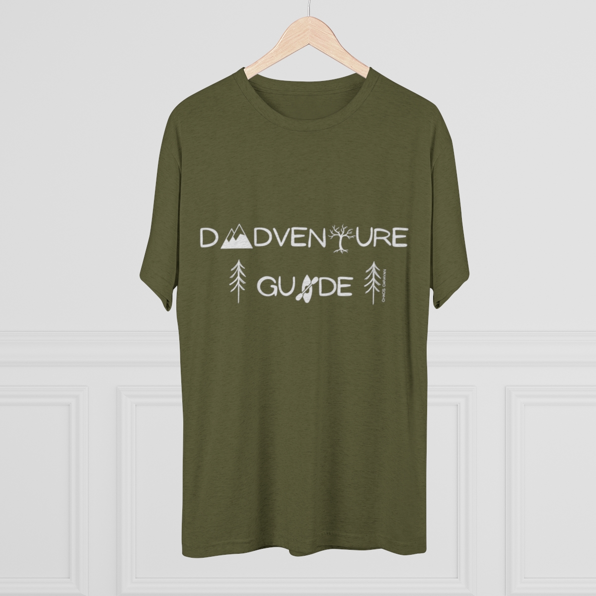 Dadventure Guide Tee | Dad Adventure Tee | Dad Gift | Father Tri-Blend Crew Tee - Image 16
