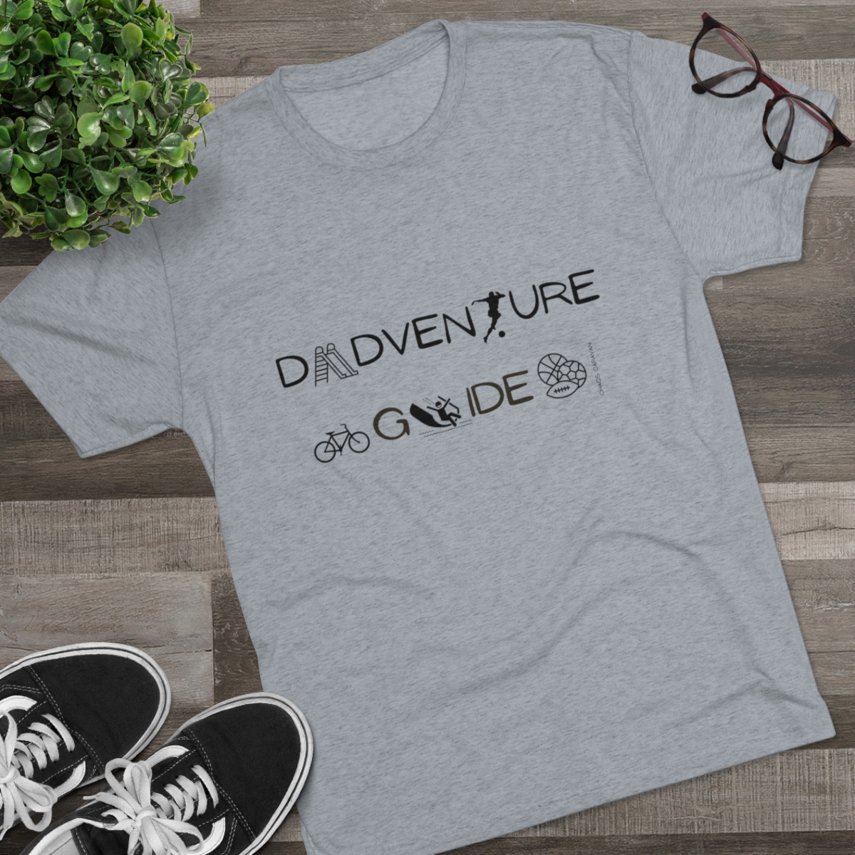 Dadventure Guide: Parks Edition Tri-Blend Crew Tee - Image 15
