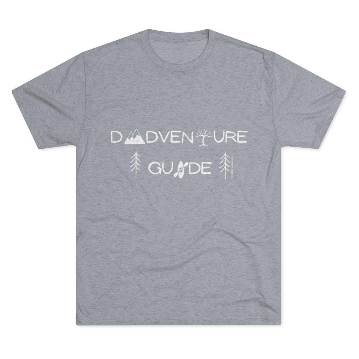 Dadventure Guide Tee | Dad Adventure Tee | Dad Gift | Father Tri-Blend Crew Tee - Image 33