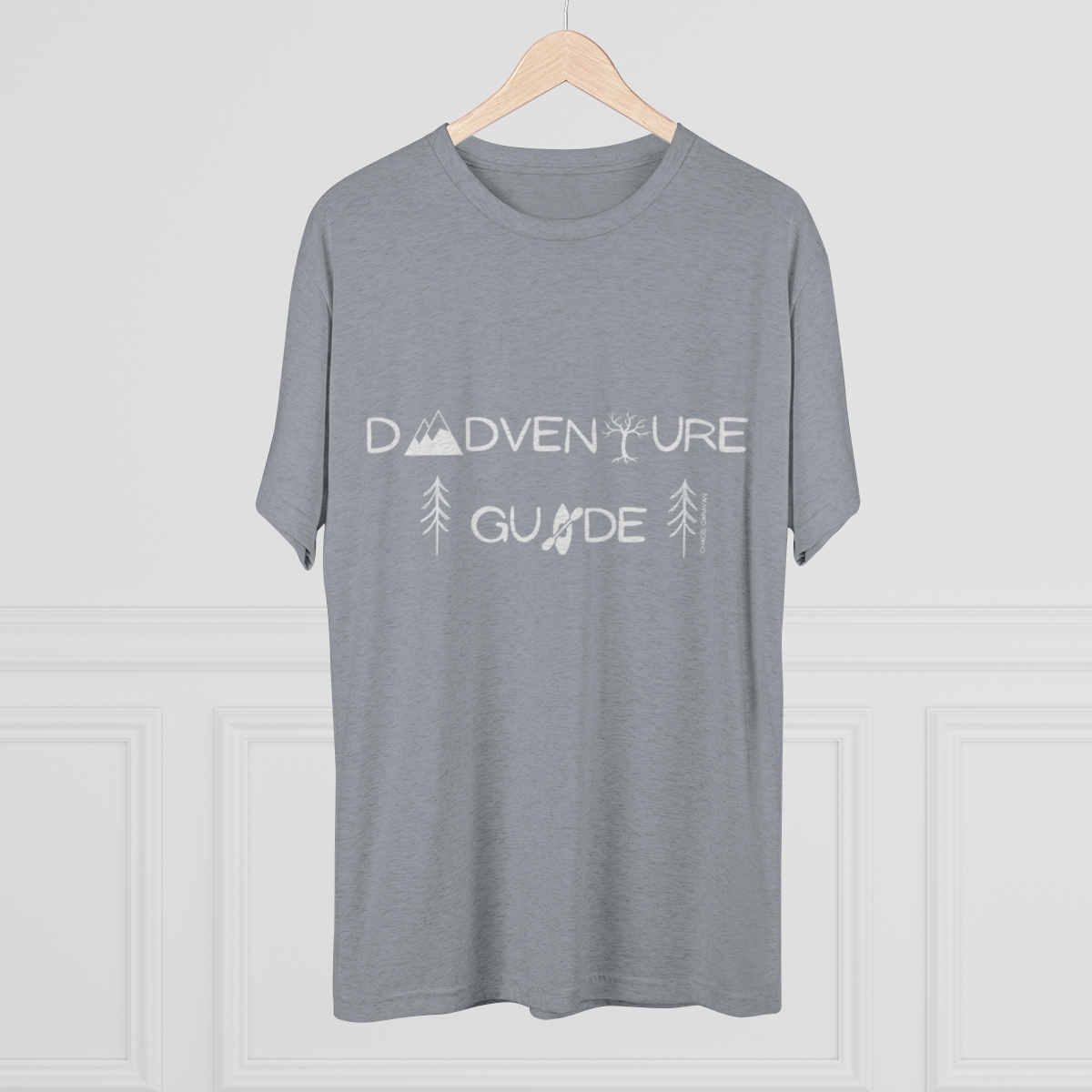 Dadventure Guide Tee | Dad Adventure Tee | Dad Gift | Father Tri-Blend Crew Tee - Image 36
