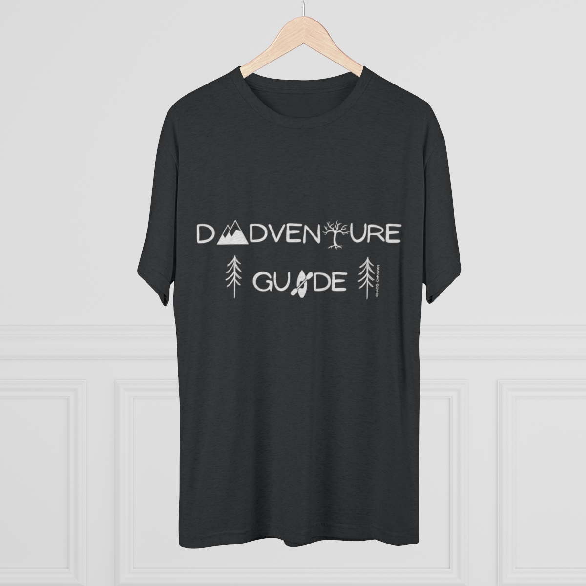 Dadventure Guide Tee | Dad Adventure Tee | Dad Gift | Father Tri-Blend Crew Tee - Image 8
