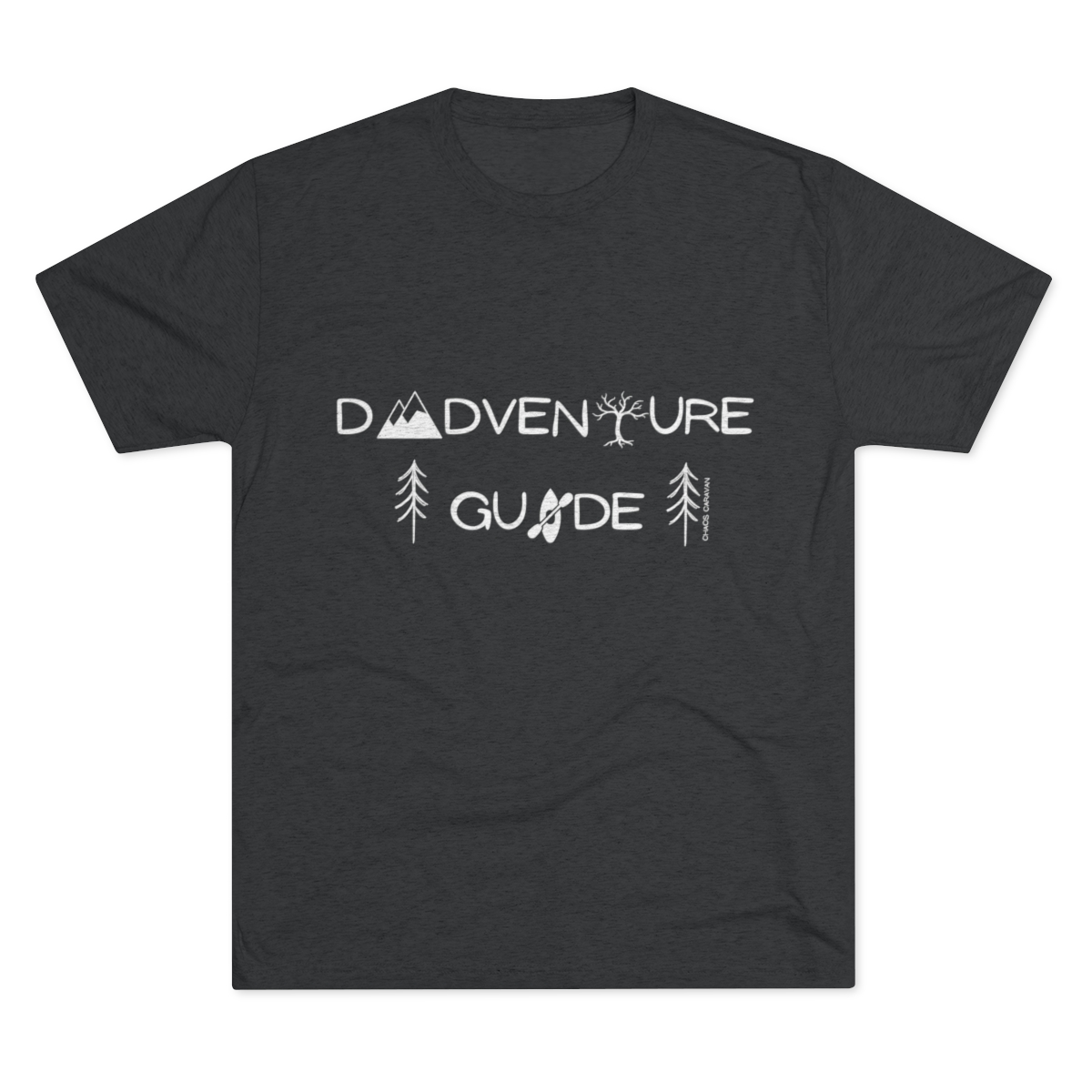 Dadventure Guide Tee | Dad Adventure Tee | Dad Gift | Father Tri-Blend Crew Tee - Image 5